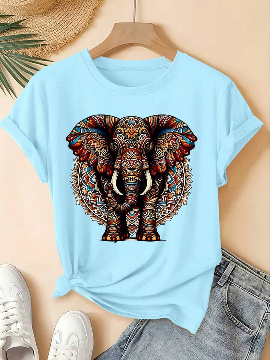 Women T-Shirts - Blue - View 1