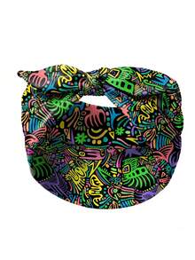 1pc Women's Bohemian Geometric Pattern Printed Bow Knot Casual Headband, Outdoor Yoga Fashion Hair Accessory - Multicolor - View 14