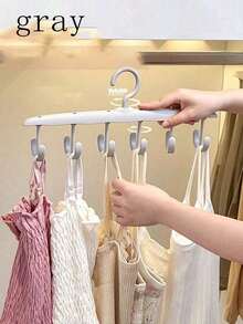 12-Hook Rotating Clothes Hanger, Space-Saving Underwear & Camisole Rack, Wavy Design, Multi-Functional... Home & Dorm Hook, Suitable As Gift For Friends, Family, Classmates, Travel, Random Mixed Colors - View 5