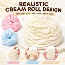 1pc New Cream Roll Handmade Ball Crunchy ASMR Sensory Stress Relief Toy, Christmas Gift, Unisex Birthday Gift - 彩色 - 查看 3