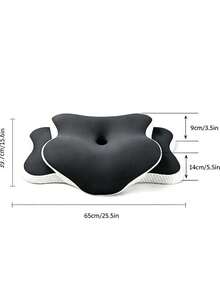 Adjustable Height Memory Foam Butterfly Neck Pillow, With C-Shape/Dual Height Adjustment Function, Shoulder And Neck Pillow, With Transparent Cover, Neck Support Sleep Pillow, Suitable For Side/Back/Stomach Sleeping, Comfortable Sleep, Travel And Home Use - One Size - View 11