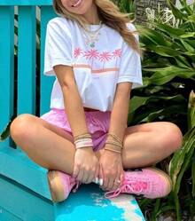 Women T-Shirts - 海軍橙 - 查看 7