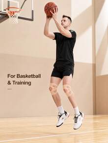 Silicone Knee With High Elasticity, Washable, Ergonomic, Suitable For Sports, Basketball, Running, Skipping Rope, Squatting, Knee Compression, Men's And Women's Sports And Outdoor Equipment - Multicolor - View 2