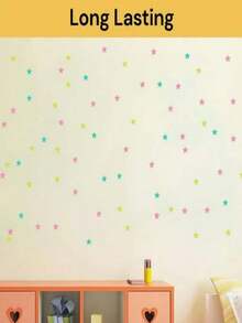 100/200pcs Glow-In-The-Dark Star Wall Stickers, Fluorescent Wall And Ceiling Star Decals, Make Bedroom Shine Like Night Sky, Bedroom Decor, Home Decoration - Multicolor - View 7
