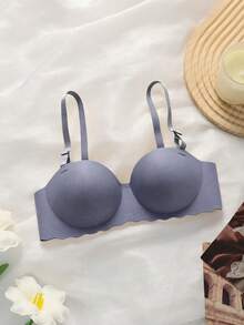 4pcs Seamless Push-Up Bras, Suitable For Small Chest Girls - Multicolor - View 7