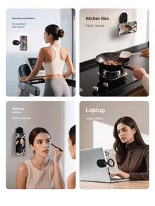 Compact Suction Cup Magnetic Phone Holder, Multi-Functional Foldable Portable Double-Sided Magnetic Base, Suitable For Outdoor Travel And Photography - Phone Stand - View 9