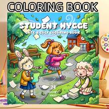1 Adult & Student Life Coloring Book, Campus-Themed Coloring Pages, Featuring Warm And Fun Campus Scenes, Classroom Moments, Campus Life To Student Daily Life, Designed To Bring You Comfort And Creativity, Relax Your Mind And Body, And Inspire Your Creativity. Parent-Child Interactive Picture Book, Perfect Gift Choice For Halloween, Christmas, Back To School, Thanksgiving, And Birthdays. - Student Life/Fun Campus Theme/Coloring Book - View 10