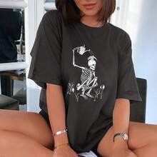 Women T-Shirts - Dark Gray #D - View 3