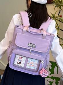 Nueva Mochila Elegante, Linda, de Moda, Versátil, de Gran Capacidad y Multifuncional para la Temporada de Regreso a la Escuela y Graduación, con Múltiples Formas de Uso - Multicolor - Ver 9