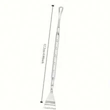 Double Headed Blackhead Removal Tool Suitable For All Light Beige Skin, A Nose Hair Cleaner, Portable Skincare Accessory, Ergonomic Handle, No Need For Electricity - Silver - View 2