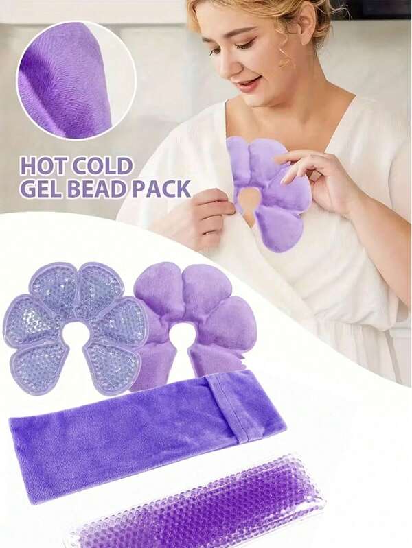 Pregnancy Soothing Pads: Hot And Cold Compress For Breast/Perineum Relief - Comfortable Fit, Soft Touch, Pregnancy And Postpartum Essential; Gel Ice Breast Pads