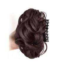 Claw Clip Hair Bun Hair Accessory, Natural Wavy Curly Updo Hair Accessory, Fluffy Fake Hair Bun Women Hair Accessory, Suitable For Daily Wear - Multicolor - View 14