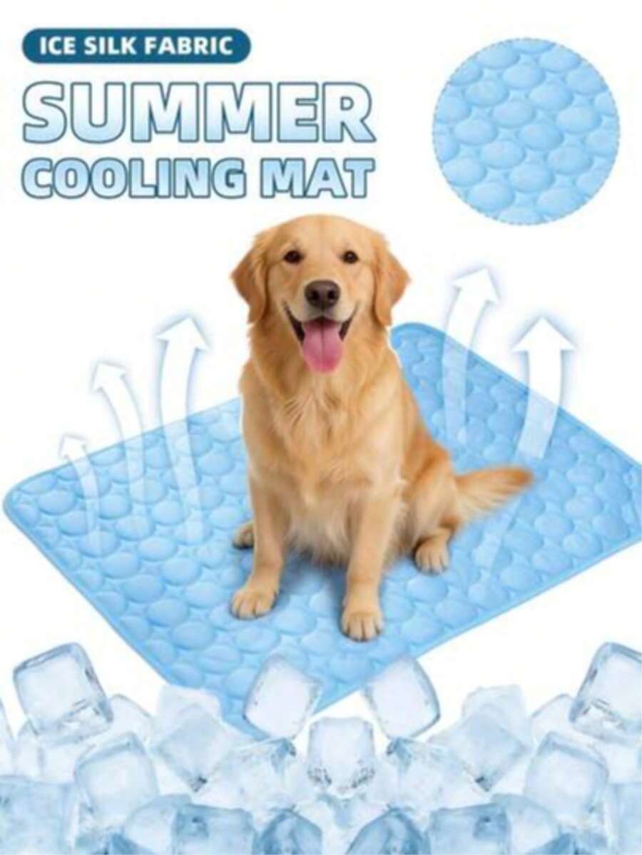 1pc Water-Filled Pet Ice Cooling Mat Summer Pet Cooling Pad Dog Water Mat Pet Bed Pad Dog Cage Mat Cat Cooling Mat Pet Sleeping Pad Suitable For Small And Medium Dogs And Cats For Summer Sleeping And Resting, Contains Dry Ice Powder For Enhanced Cooling Effect, Multiple Colors Available (Machine Washable) Dog Bed/Puppy Keep/Cat Bed/Dog Stuff - Multicolor - View 1