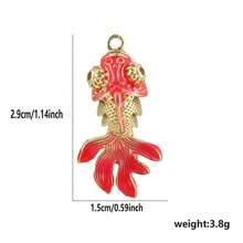 1pc Copper Fish Pendant DIY Bracelet Necklace Ankle Chain Charm, Suitable For Beach Vacation, Gift For Colleagues, Best Friends, Family And Friends - Multicolor - View 26