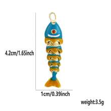 1pc Copper Fish Pendant DIY Bracelet Necklace Ankle Chain Charm, Suitable For Beach Vacation, Gift For Colleagues, Best Friends, Family And Friends - Multicolor - View 21