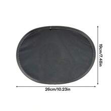 2 pièces/set Mini pare-soleil de voiture, fixation statique sans trace, pare-soleil latéral de voiture pour l'été - pare-soleil ovale - Voir 4