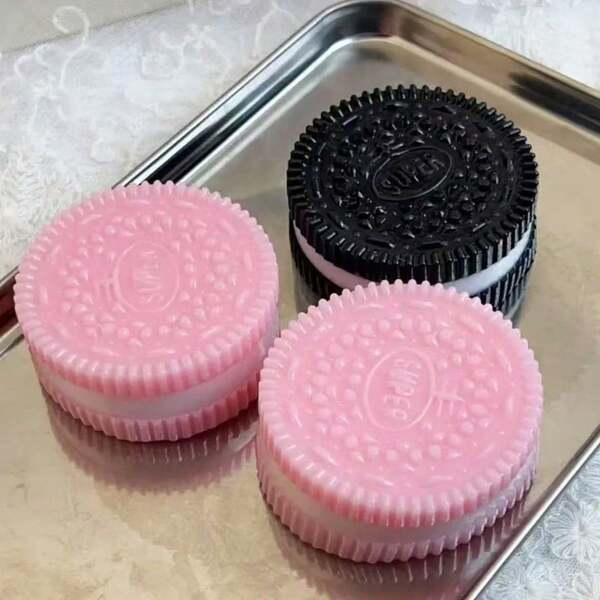 Sandwich Cookie Squishy Stress Relief Toy, Mud-Like Texture, High Aesthetic Value, Stress Relief Gadget