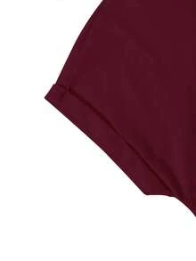 Tween Girl Customized Cotton Top, Spring/Summer Round Neck Short Sleeved T-Shirt With Tropical Letter Print, Suitable For Daily Casual Wear And Vacation - Jujube Red - View 10