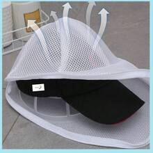2pcs Baseball Cap Washing Bag Machine Washable Anti-Deformation Protective Laundry Mesh Storage Organizer Cage Basket For Sports Hat Clothing Travel - View 4