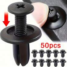 50/100pcs General Motors Fastening Clip Kit - Door Fender Rivet Fixing Clips For Interior Panels, Bumpers, Grilles, And Trunk Liners - General Motors Replacement Push-Up Rivets - Easy-To-Install Body Clip Combination Kit - A - View 13
