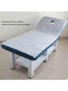 1/5/10/20 Disposable Massage Sheets With Perforated Design - 80cm X 180cm Soft Durable Non-Woven Fabric Suitable For Spa, Tattooing, Waxing & Massage Tables - Hygienic Easy-Clean Body Wrap Liners, Treatment Bedding | Open Center Design - Multicolor - View 1