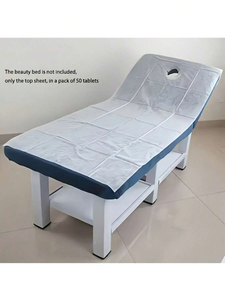 1/5/10/20 Disposable Massage Sheets With Perforated Design - 80cm X 180cm Soft Durable Non-Woven Fabric Suitable For Spa, Tattooing, Waxing & Massage Tables - Hygienic Easy-Clean Body Wrap Liners, Treatment Bedding | Open Center Design - Multicolor - View 1