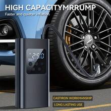 150PSI Fast Car Tire Inflator, Portable Air Compressor Tire Pump - Equipped With LED Light, Pressure Gauge And One-Touch Smart Wireless Design - Suitable For Cars, Motorcycles, Bicycles And Sports Balls, 3X Faster Inflation Speed - Wireless - View 6