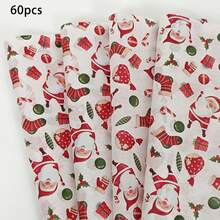 60/30/10 Sheets Santa Claus And Christmas Gift Pattern Tissue Paper, Santa Claus, Christmas Gift, Christmas Stocking, String Lights, Christmas Leaf - 19.69in*13.78in, Handmade Wrapping Paper, Fragile Item Protection, Gift Box Filler - Christmas Stocking - View 15