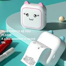 Mini Impresora Térmica Portátil Rosa sin Tinta con APP y Papel, Impresora de Bolsillo para Notas, Fotos, Estudio y Diario - Rosa - Ver 5