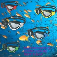 Professional Anti-Fog Swimming Goggles 3-Piece Set, Goggles + Nose Clip + Ear Plugs, Unisex - Adjustable Silicone, Waterproof, PC Material, Suitable For Swimming Pool And Beach Use - Multicolor - View 5