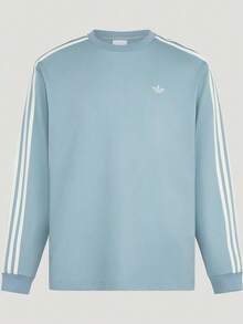 Adidas Originals Men's CALI TEE LS M Long Sleeve Knit Collarless T-Shirt TLC8313 - Blue - View 1