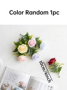 10/20pcs Artificial Roses, Flocked Material Soft Touch 10cm/4in, Suitable For Wedding Decor, Bridal Bouquet, Home Decor, Anniversary, Birthday Party, DIY Crafts, Floral Centerpiece, Party Backdrop, Outdoor Garden Decoration - Rose - View 16