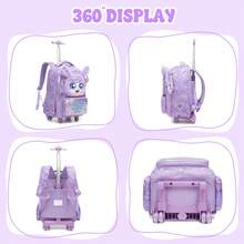 Girls' Rolling Backpack, Cute Travel Luggage Backpack With Wheels, Girls' Crossbody Bag, Cute Japanese Style Backpack - Girls' Trolley School Bag - View 6