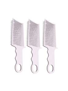 1/2/3/4 piezas Peine de posicionamiento y estilo, peine de corte de cabello degradado, herramienta de corte de cabello, peine de empuje de parte superior plana, peine de corte de cabello de posicionamiento esponjoso, peine de corte de cabello de posicionamiento curvo ajustable, herramienta auxiliar de corte de cabello, adecuado para hombres, barberos y salones de belleza - Multicolor - Ver 14