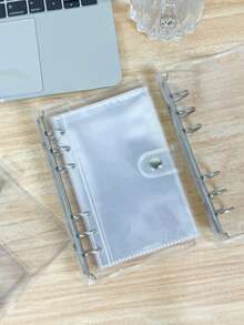 1pc A6 Single Ring Transparent Loose Leaf Notebook, Transparent Soft Cover Planner, Sticker Storage Book, A6 Loose Leaf Binder, DIY Sticker Book, IDOLME, PP Material High Transparency Inner Pages, Planner Lining Paper, Sticker Book Refill, Sticker Storage, Notebook, Time Planning Book, Savings Book And Other Storage Supplies, New Semester Supplies, Back To School Season - Binder - View 3