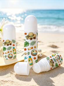 New Sun Protection Theme Roller Ball Lotion Applicator,Detachable Sunscreen Applicator,Suitable For Summer, Beach, Pool,Outdoor,Essential For Women - Multicolor - View 4