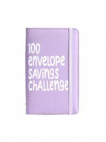 Cash Storage Notebook With 100-Bill Capacity, Featuring Banknote And Stamp Patterns, 1A6 Large Storage Space - Multicolor - View 14
