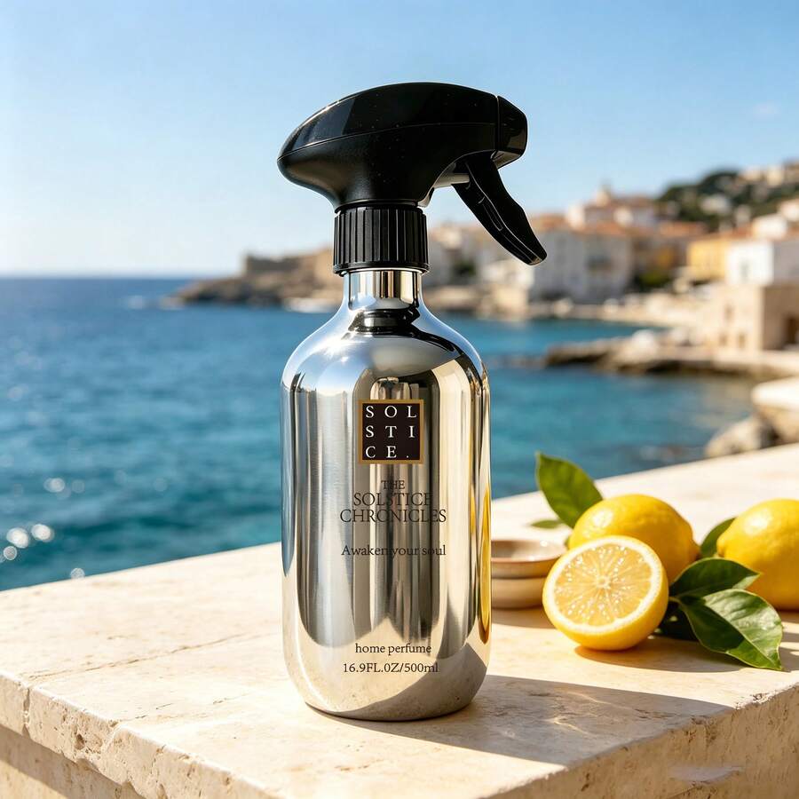 SOLSTICE CHRONICLES Premium Luxury Silver Bottle Home Fragrance Diffuser Room Spray Air Freshener - Relaxing And Soothing Indoor Aroma Experience, Bringing A Unique Fragrant Sensation - one-size - View 1