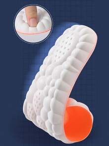 4D Arch-Supporting Insole, Suitable For Running, Hiking And Standing At The Office. Comfortable To Wear In Spring And Summer Seasons. Premium Product. - Orange - View 4