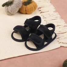 1 Pair Unisex Mesh Design Breathable Flat Cute Sandals, Versatile For Summer - Royal Blue - View 5