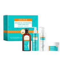 EELHOE 1 Set,Moroccan Argan Hair Care Set, Improving Damaged Hair Quality, Making Hair Smooth And Supple, Nourishing Scalp Hair Follicles, Promoting Healthy And Smooth Hair Quality, Lustrous And Voluminous Hair Set - 青碧色 - 查看 8