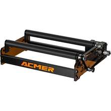 ACMER M2/M3/M4 雷射旋轉滾輪,4合1雷射雕刻機旋轉配件,直徑可調 4-138mm,閉環皮帶驅動,兼容 LightBurn 與 LaserGRBL,適用於杯子、戒指、球體、棒球棒及圓柱形物體雷射旋轉 Y 軸 - 查看 12