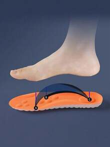 4D Arch-Supporting Insole, Suitable For Running, Hiking And Standing At The Office. Comfortable To Wear In Spring And Summer Seasons. Premium Product. - Orange - View 5