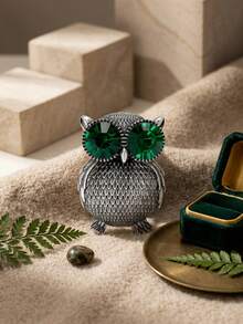 Luxus Emaille Perlen Eulen Brosche - Vogel Tier Anstecknadeln für Frauen Unisex Lässig Party Schmuck Accessoires / Freunde Geschenke Abzeichen Dekoration - Eule - Übersicht 10