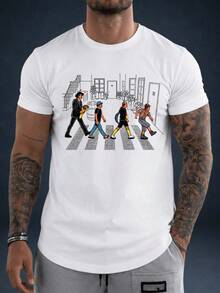Men T-Shirts - 白色 - 查看 3