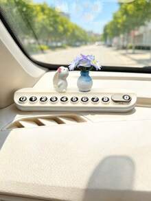 1pc Rabbit Shaped Temporary Parking Phone Number Plate, Concealable Number Plate For Car - Number Plate - View 8