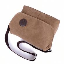 Canvas Shoulder Bag Men's Bag New Washed Simple Casual Messenger Bag Fashionable Versatile Men's Bag - Grey - View 5
