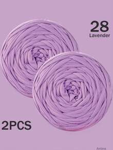 1/2件 T-Shirt 粗毛線，大號 300g±20g/件 - 2cm 寬，柔軟聚酯纖維毛線布料，適用於 DIY 鉤編包包、籃子、地墊、拖鞋、娃娃、毛線手工藝，多色度假風鉤編線，鉤編配件，手工禮物 - 彩色 - 查看 71