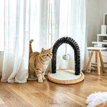 Irresistible Cat Grooming Brush & Itch Relief Toy - Cat Arch Self-Grooming Tool: Provide Massage & Grooming For Your Beloved Cat, A Must-Have For Pet Lovers! - Multicolor - View 5
