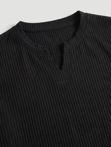 glestore Kemeja Polo Kasual Gaya Retro Pria: Ringan, Lembut, dan Longgar - Sempurna untuk Musim Semi dan Gugur - Hitam - View 6